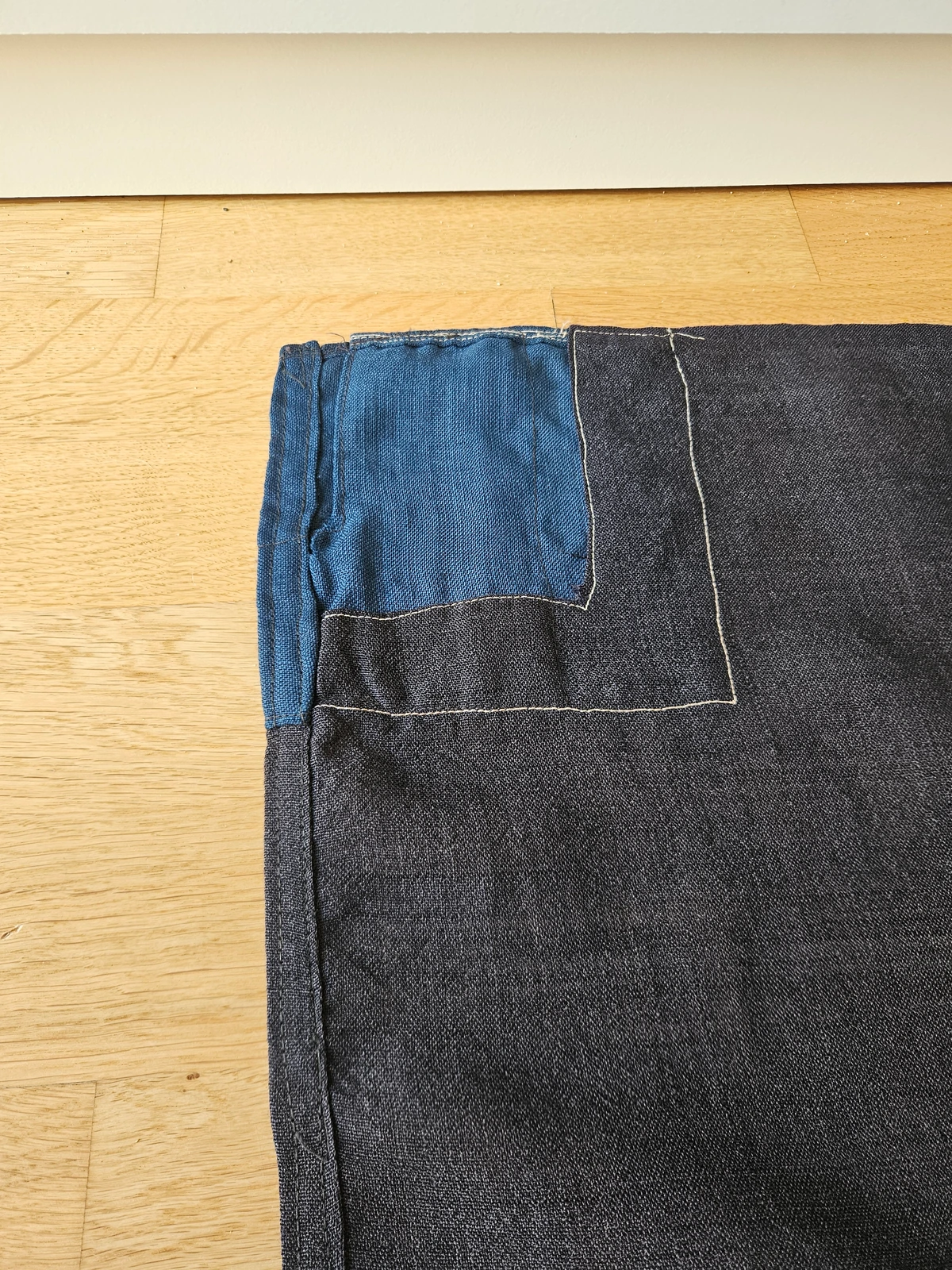 Edge stitching and wear