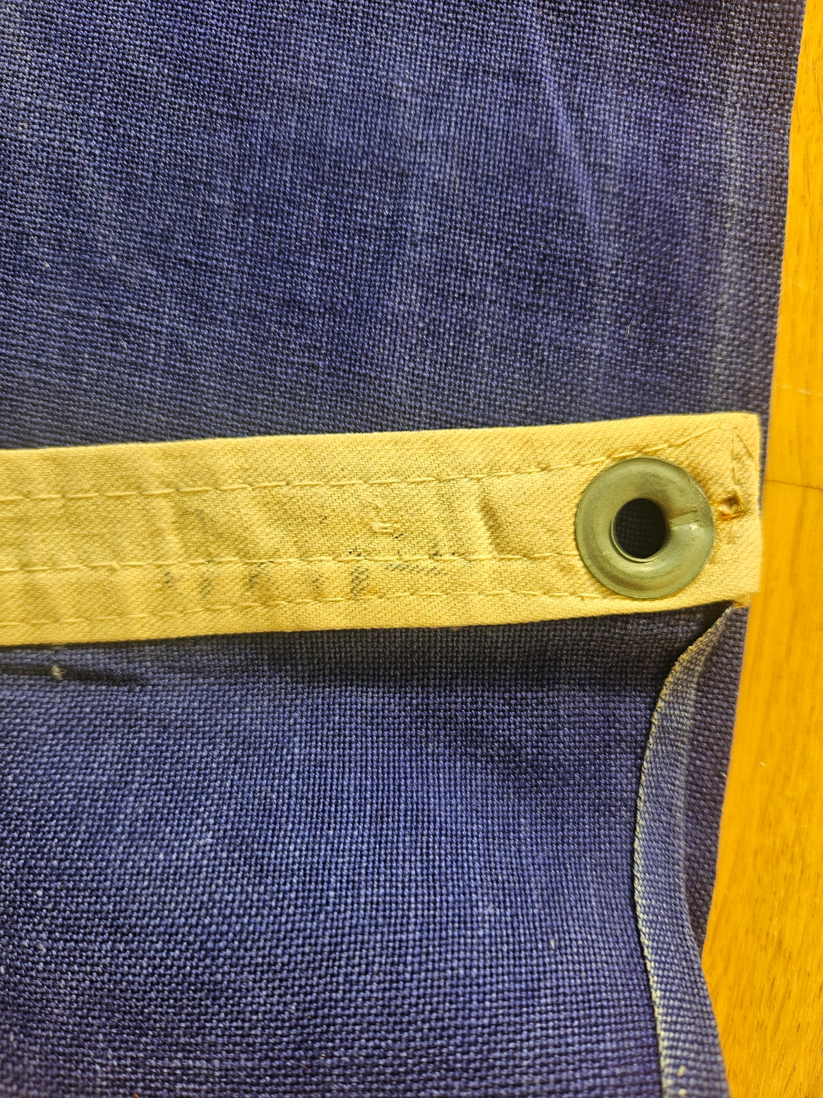 Zinc grommet detail