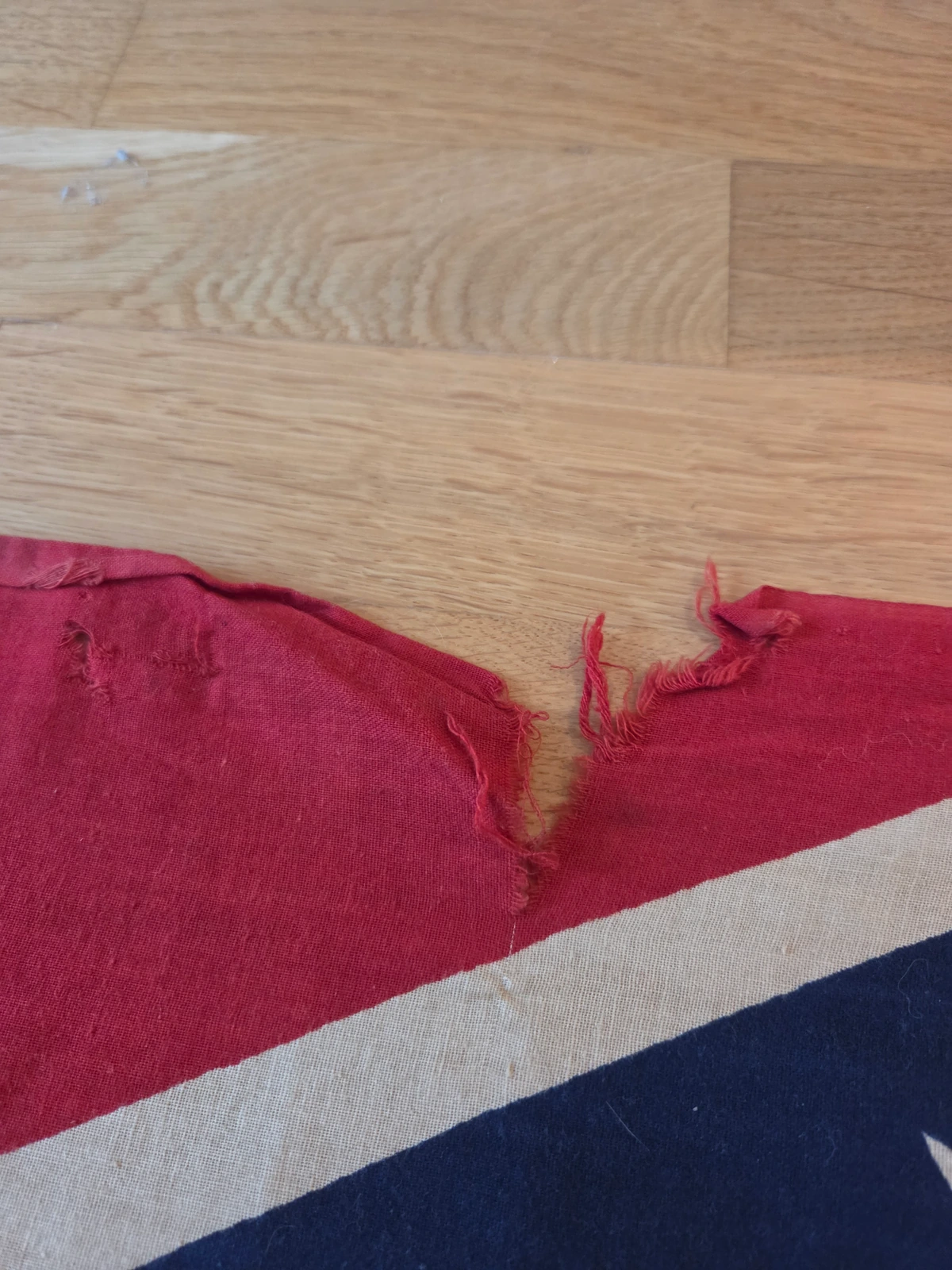 Upper edge damage