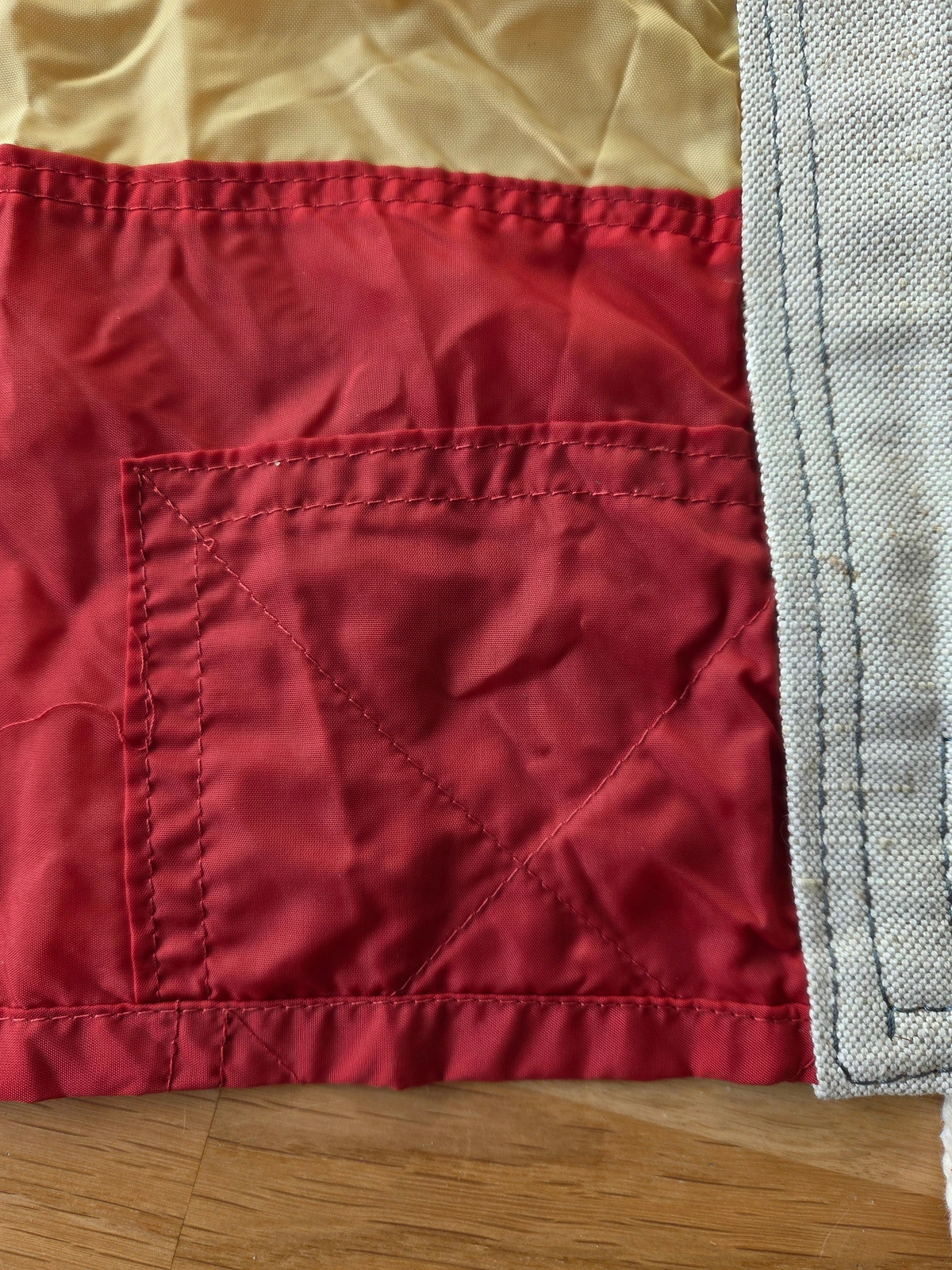 Hoist reinforcement patch, reverse side
