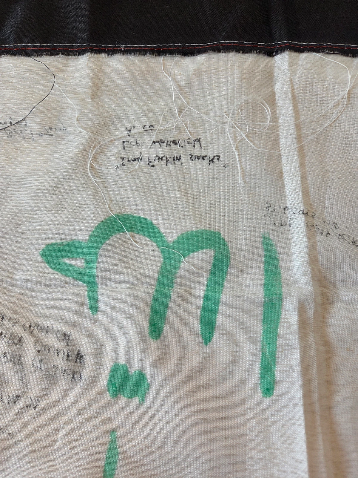 Handwritten inscription visible from the reverse of FG-061