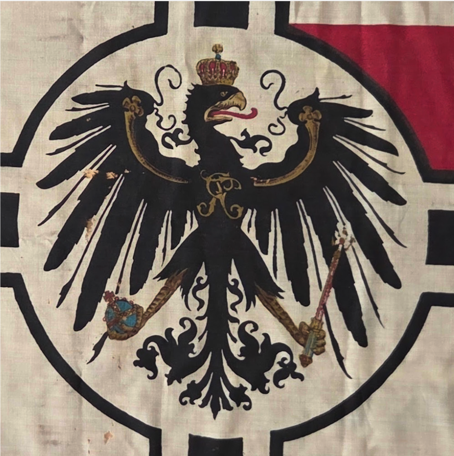 Interrupted central circle of the 1892–1903 Reichskriegsflagge FG-065