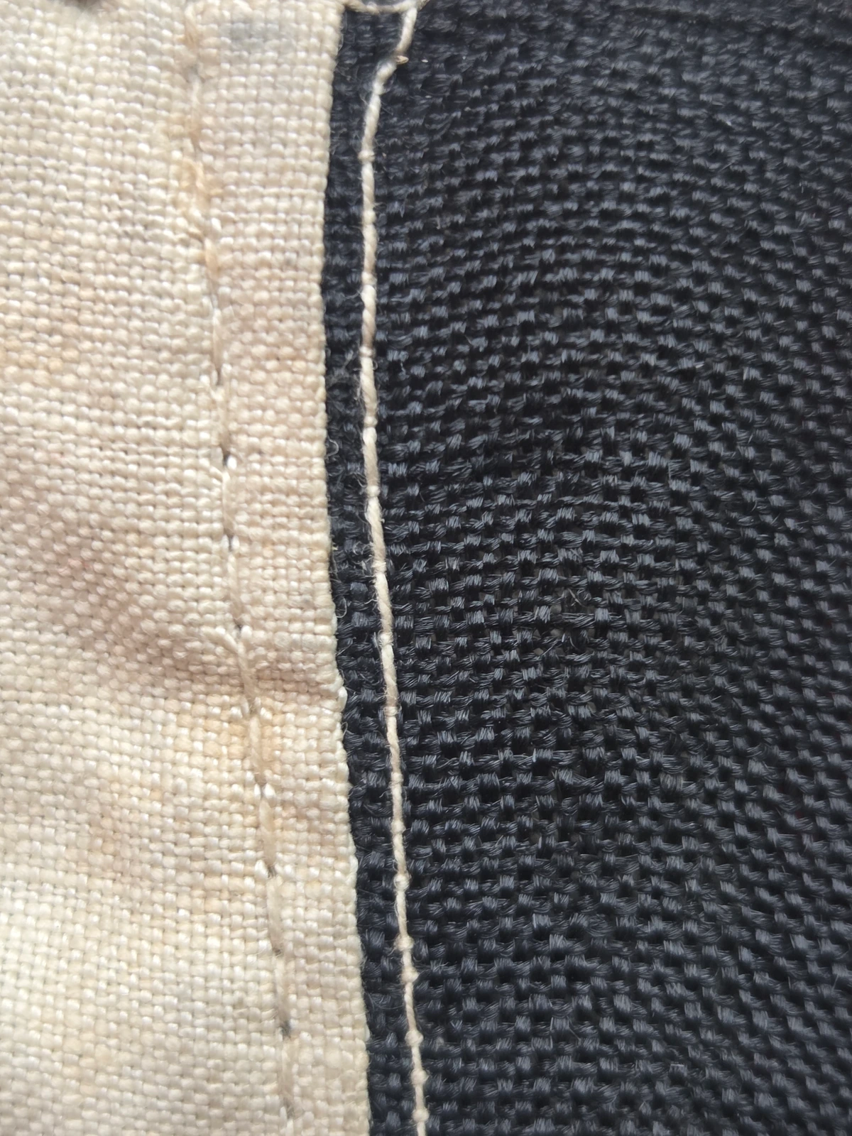 Hoist area overview showing cotton tape
