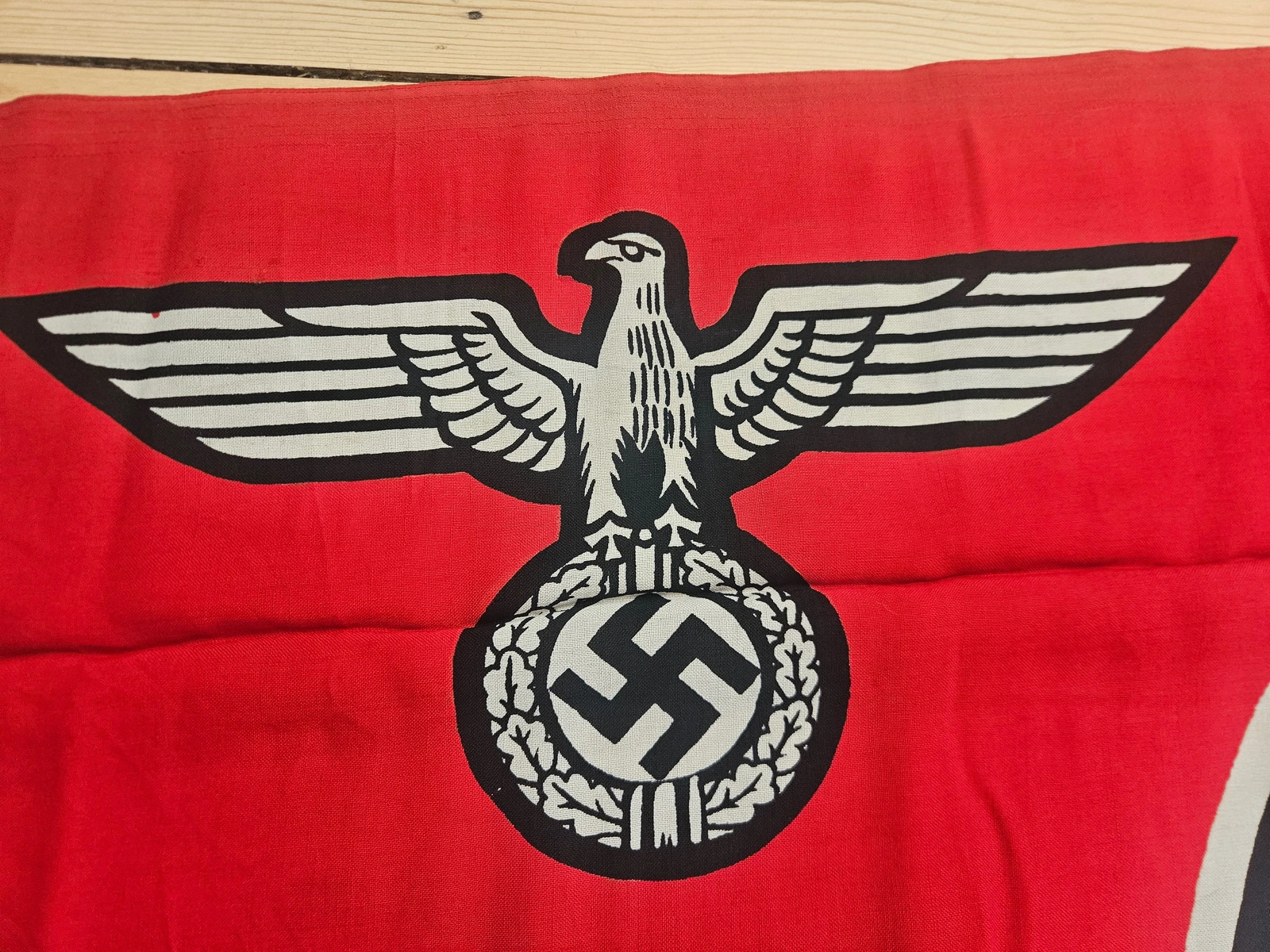 Close-up of eagle emblem on FG-036