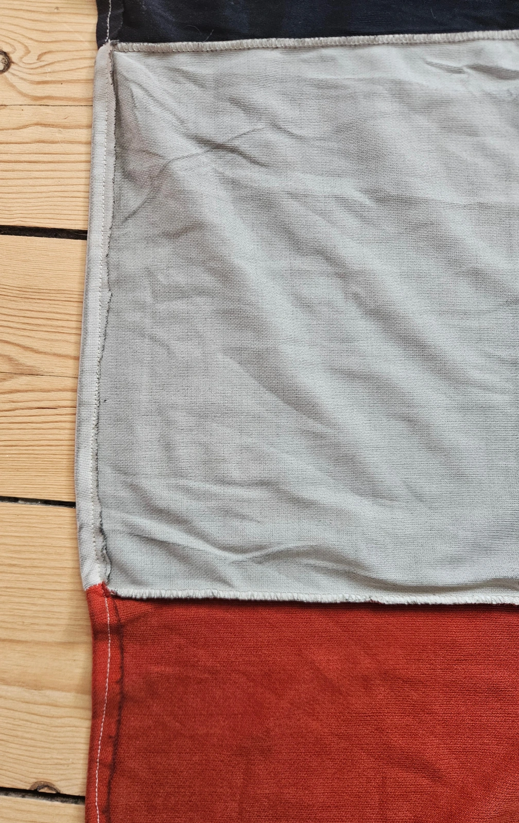 Edge stitching and seam detail