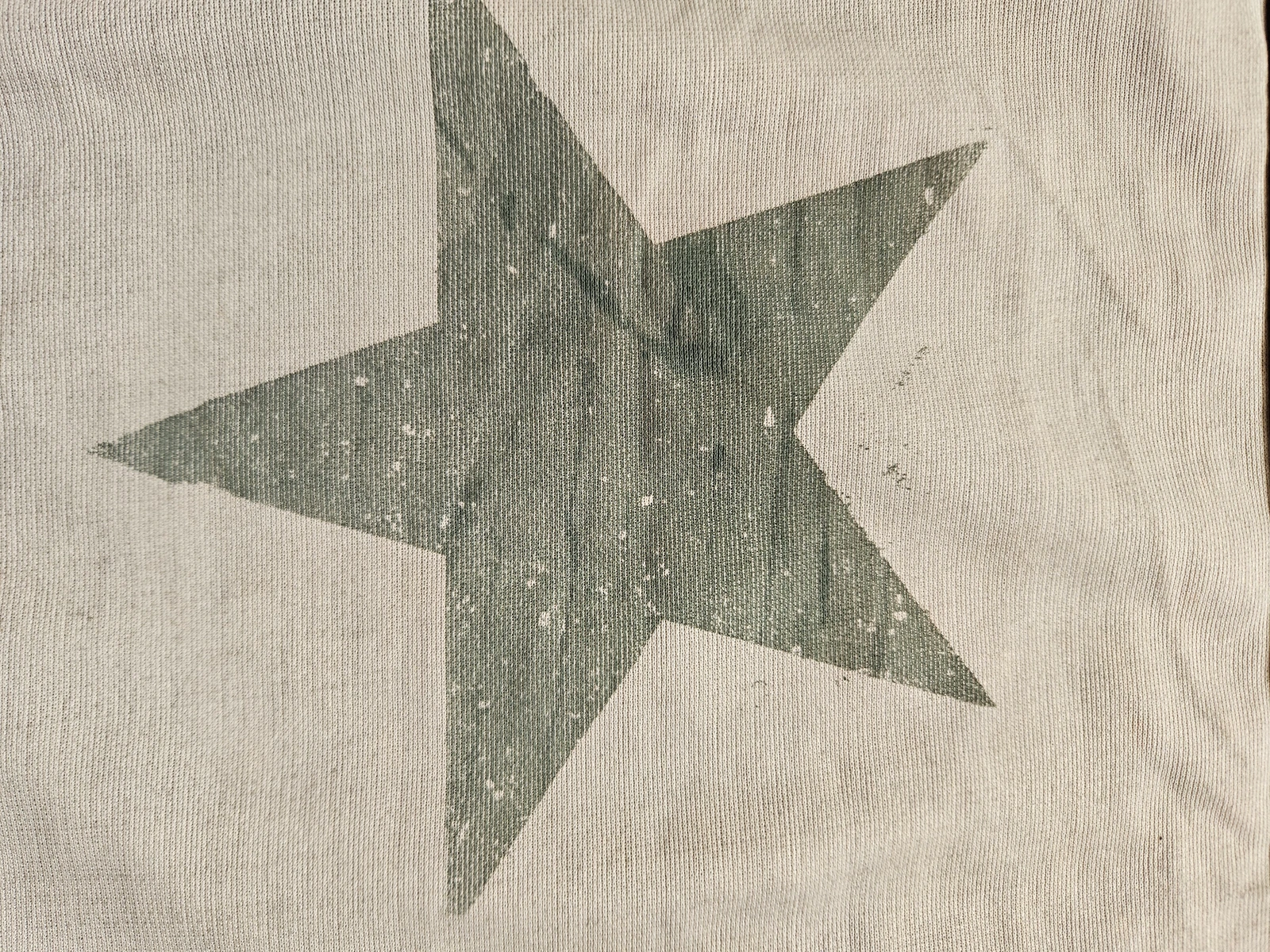 Detail of star print and fabric texture