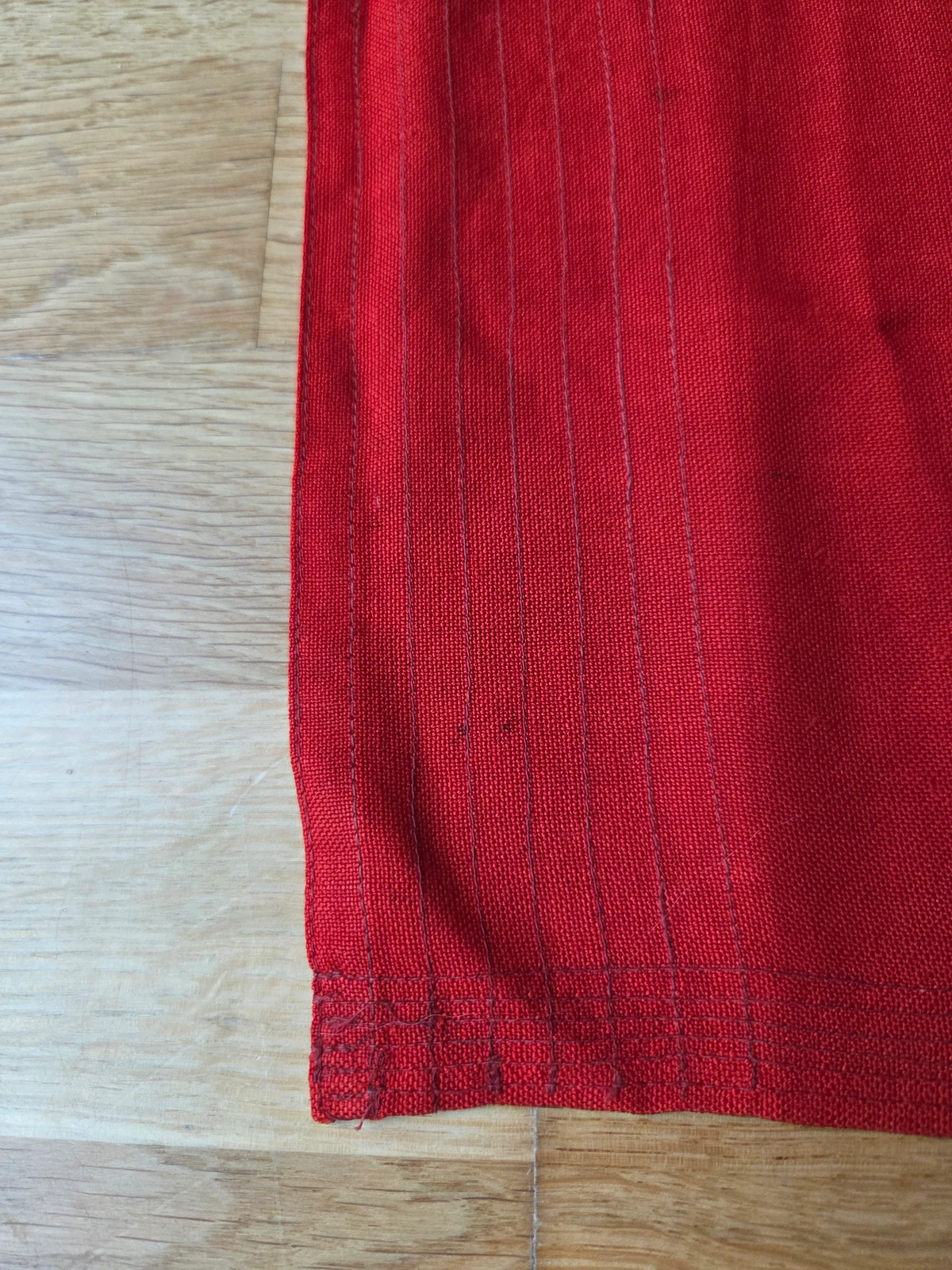 Fly edge — classic seven-stitched seam