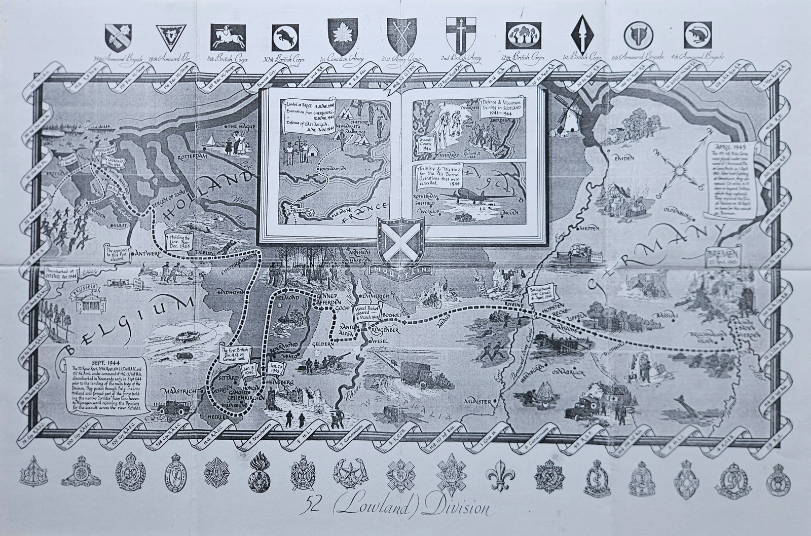52nd Division map