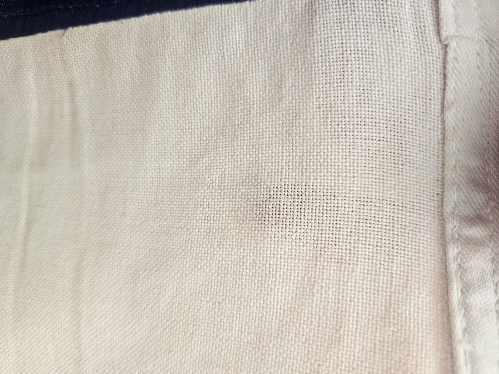 White wool blend fabric