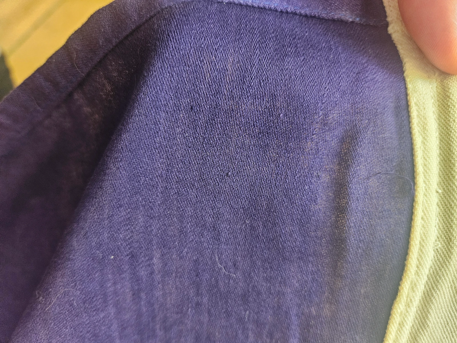 Blue cotton fabric
