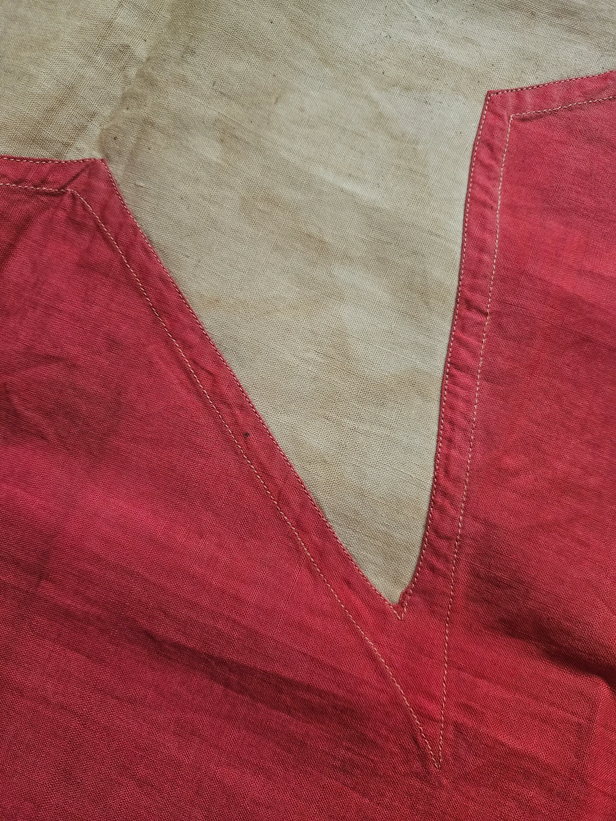 Detail of stitching at star point