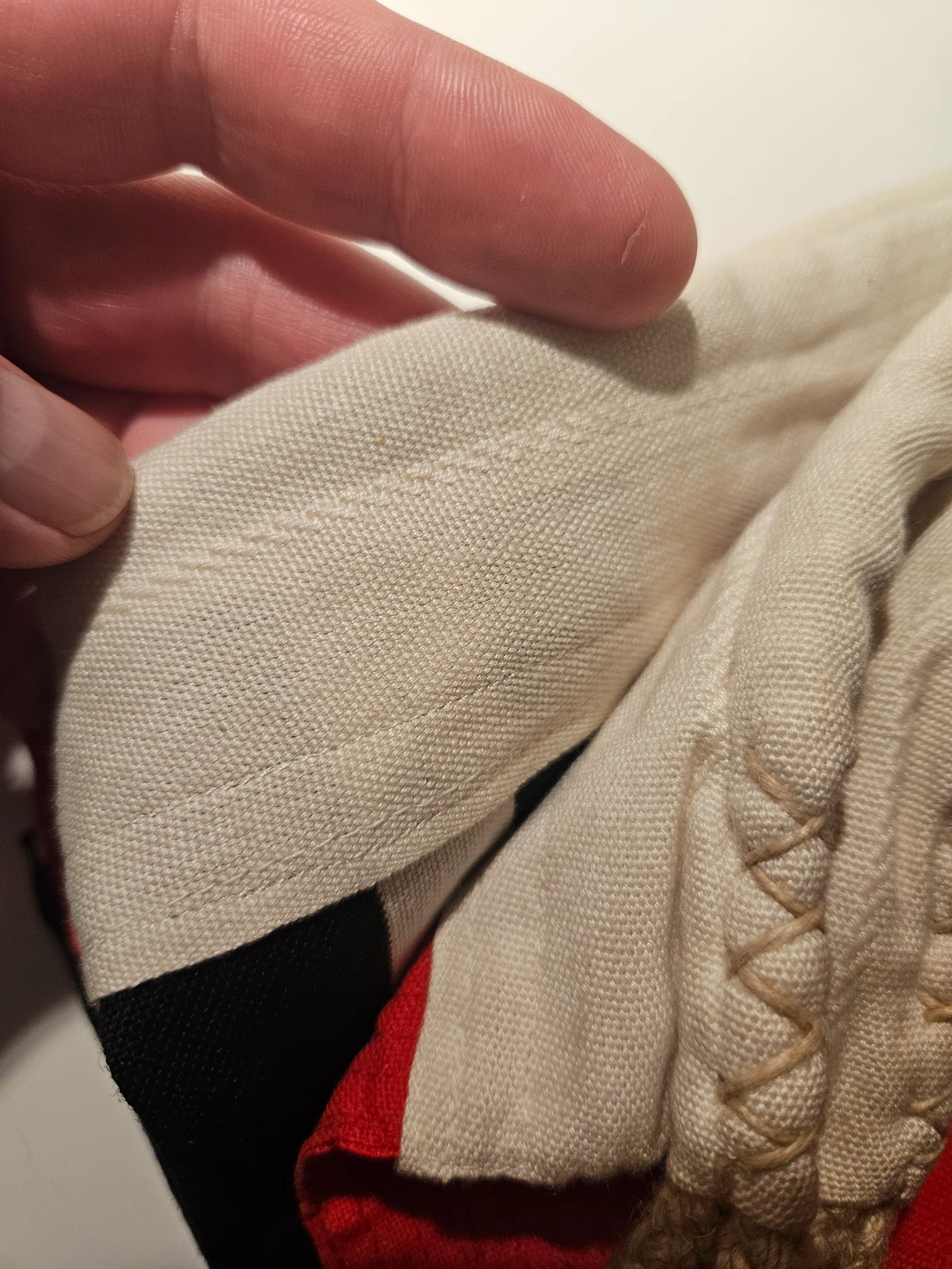 Inner seam and weave