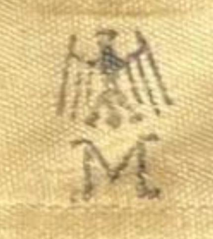 Comparable Weimar-era naval depot or acceptance marking on transitional Reichskriegsflagge
