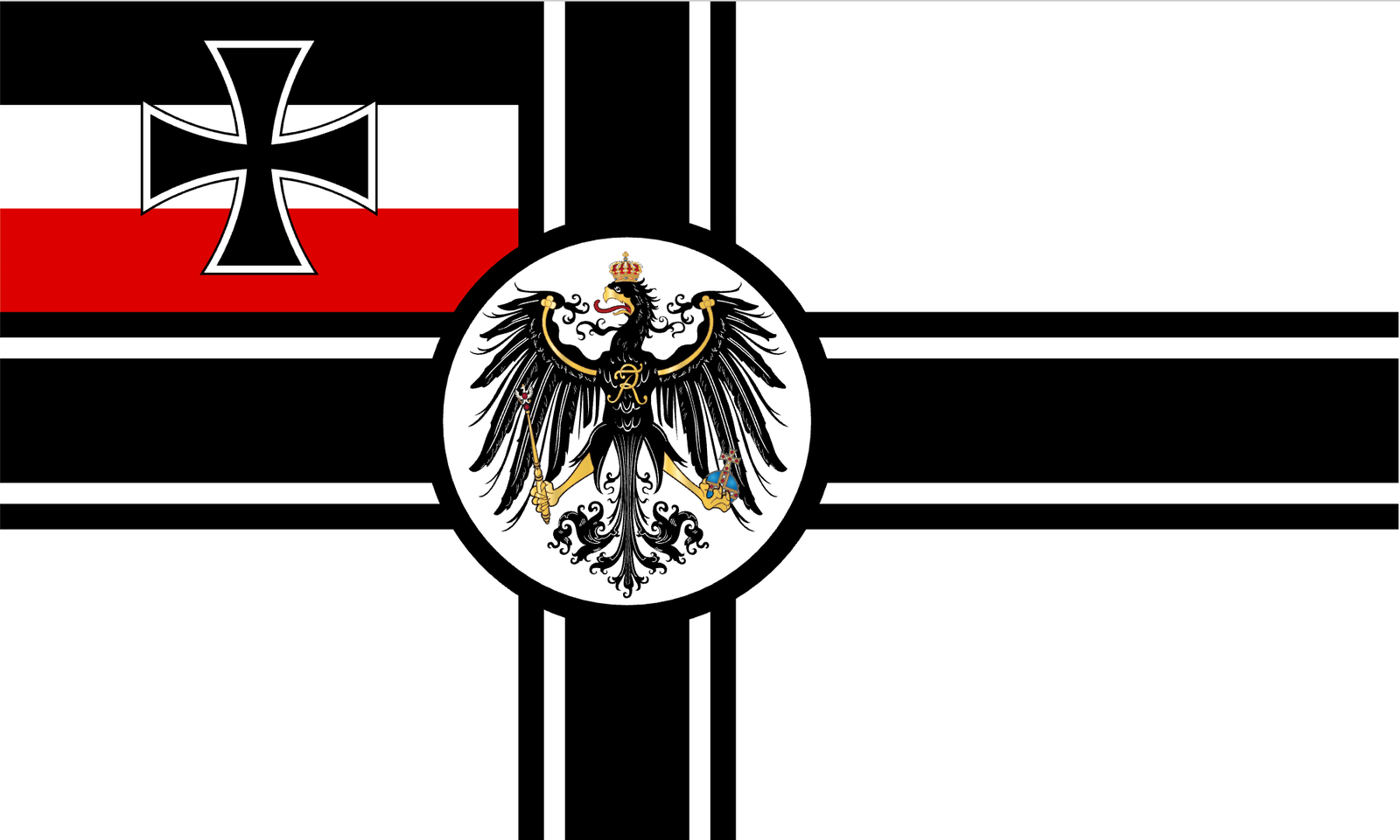 Imperial Reichskriegsflagge until 1918