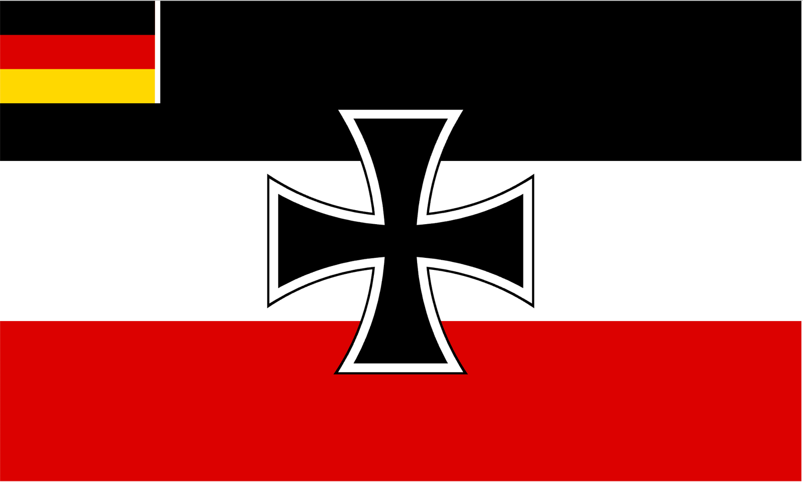 Weimar Reichskriegsflagge 1921 to 1933