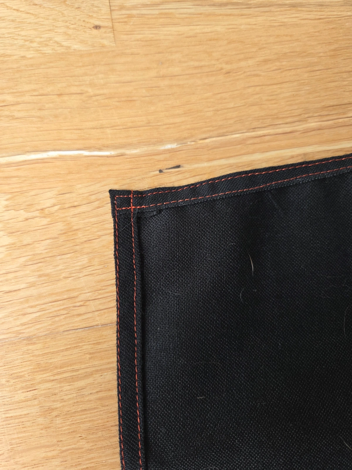 Stiff fabric fold