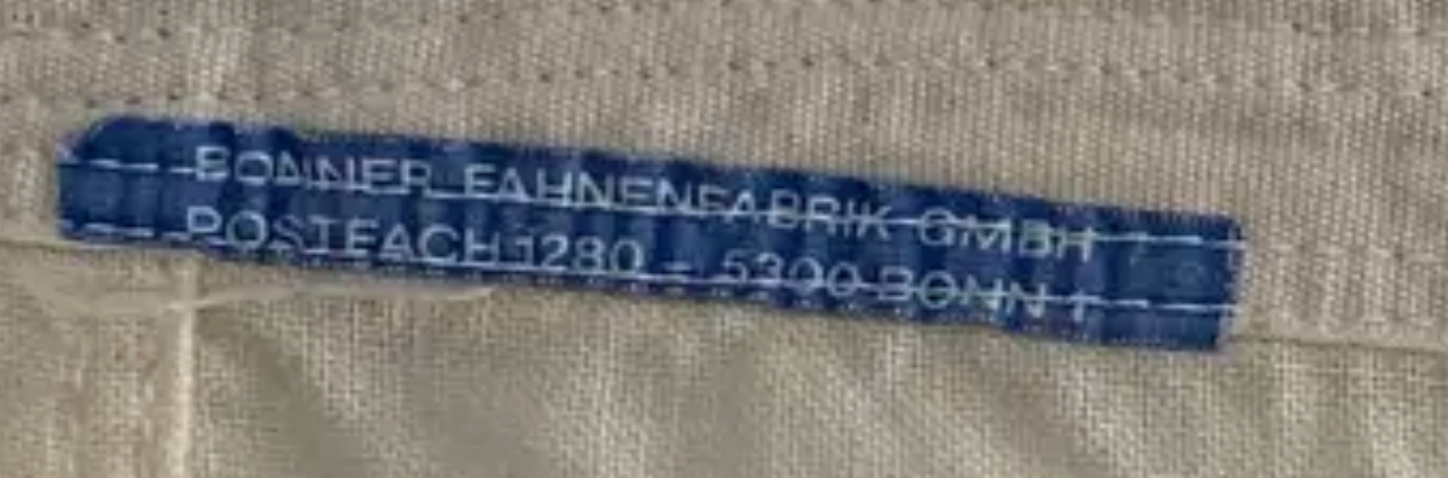 BOFA label 1976–1979 (Postfach 1280, 5300 Bonn 1)